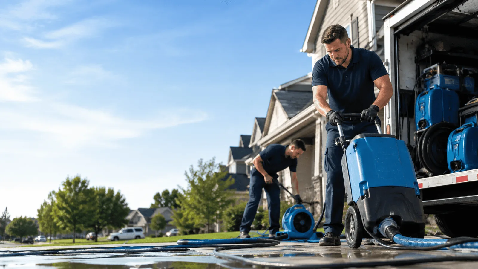 Water Extraction being performed in Woodbury, NY